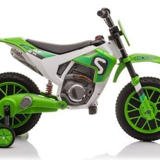 venta Moto bateria niños, MOTOCROSS 2 X 12V, VERDE, gas en el puño  - INDA499-LE9012-XMX616